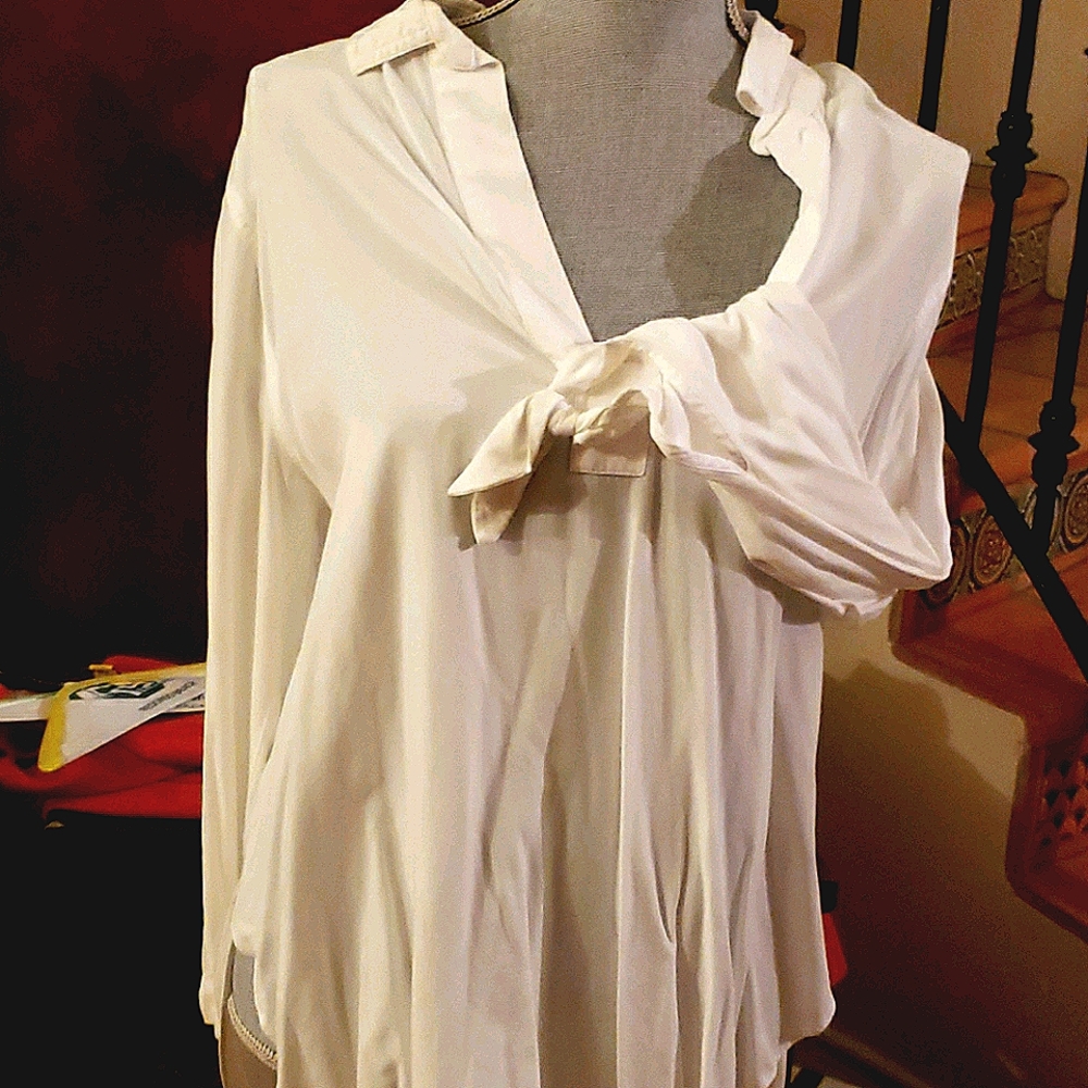 White J Crew blouse
